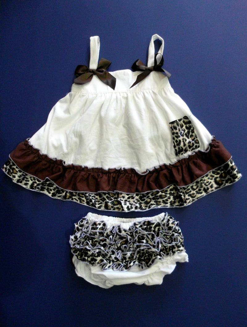 Ivory Cheetah Swing Top Set