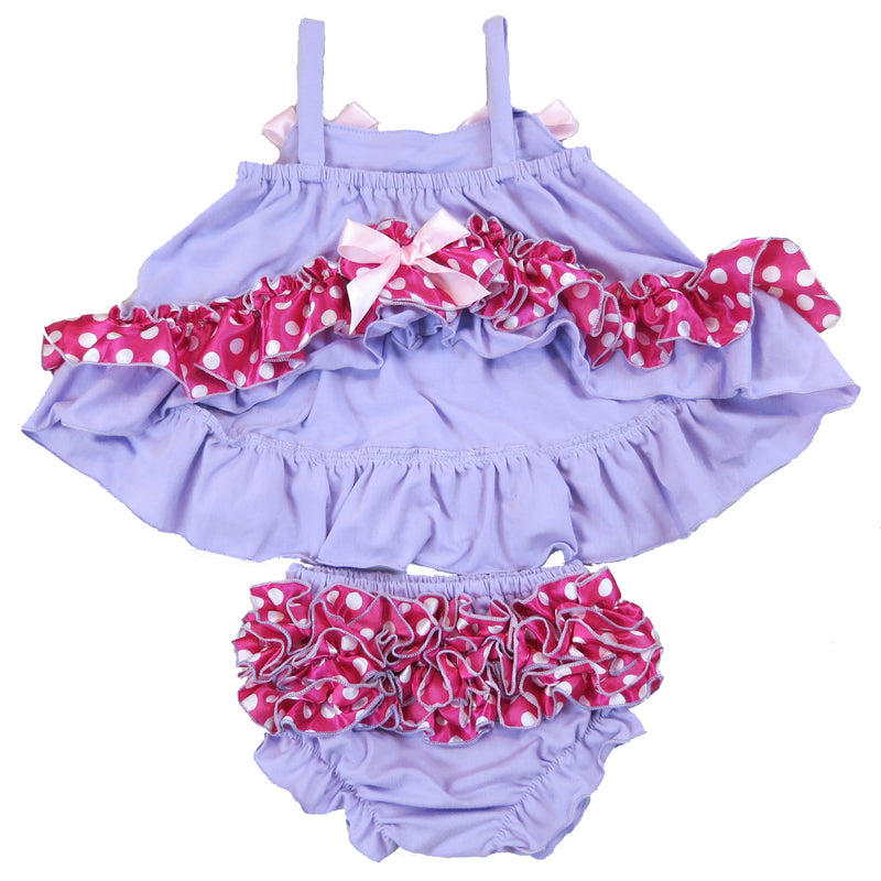 Lavenda Pink Dot Swing Top Set