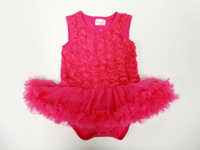 Hot Pink Rose Bodysuit Attach Tutu