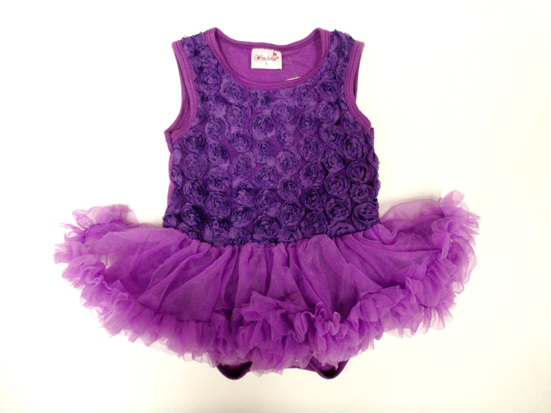 Purple Rose Bodysuit Attach Tutu