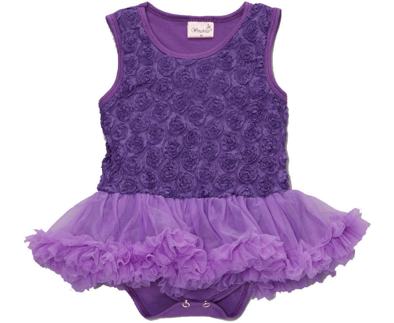 Purple Rose Bodysuit Attach Tutu