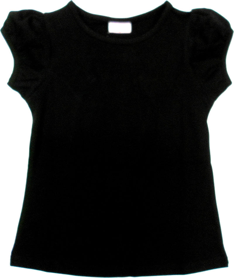 Black Plain Short Sleeve Shirt