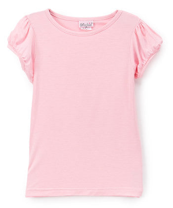 Pink Plain Short Sleeve Shirt