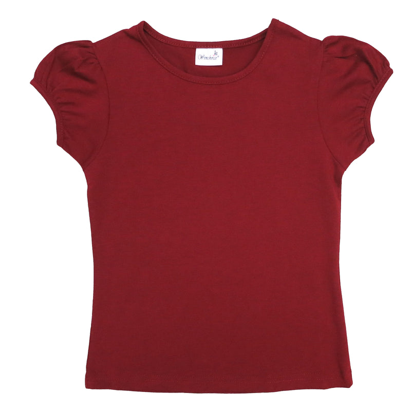 Red Plain Short Sleeve Shirt