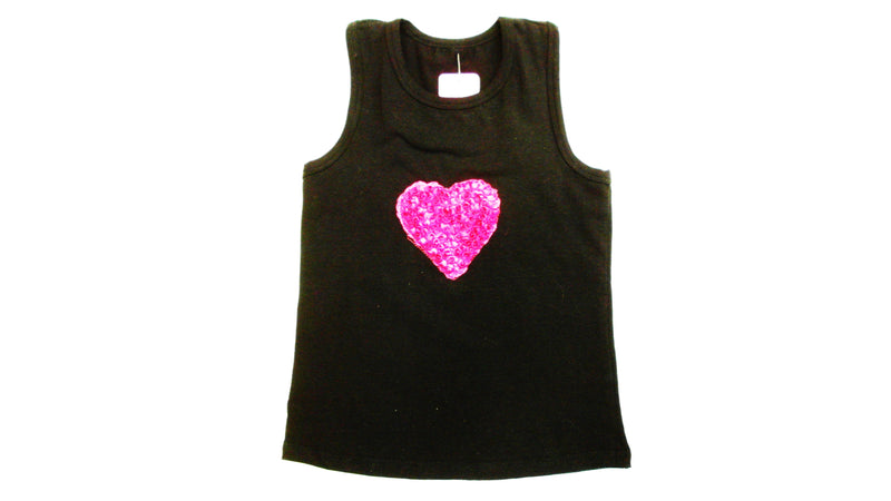 Black Heart Tank Top