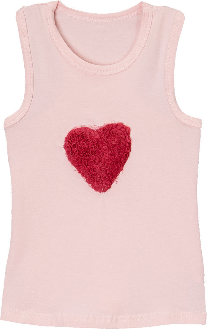 Pink Heart Tank Top