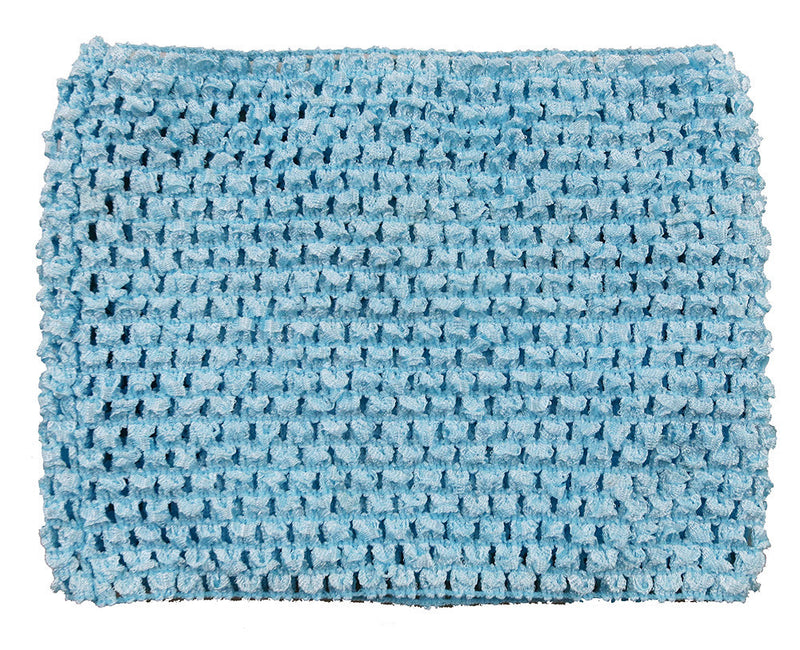 Blue Elastic Crochet Baby Top
