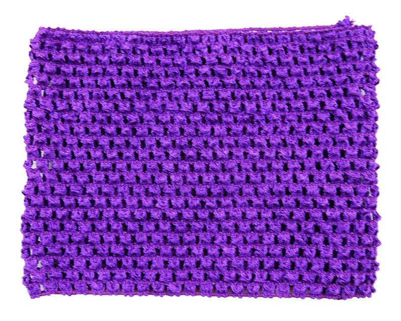 Purple Elastic Crochet Baby Top