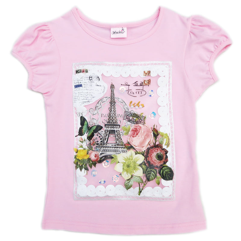 Pink Paris Short Sleeve Shirt