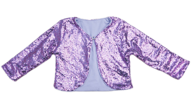 Lavender Sequins Wrap Top