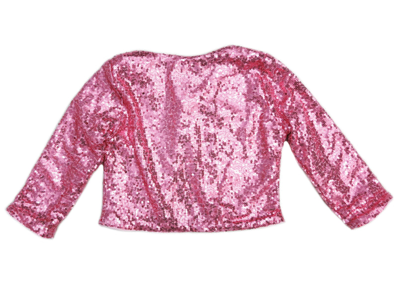 Pink Sequins Wrap Top