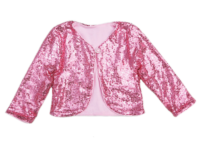 Pink Sequins Wrap Top