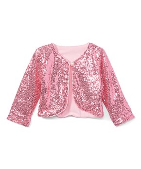 Pink Sequins Wrap Top