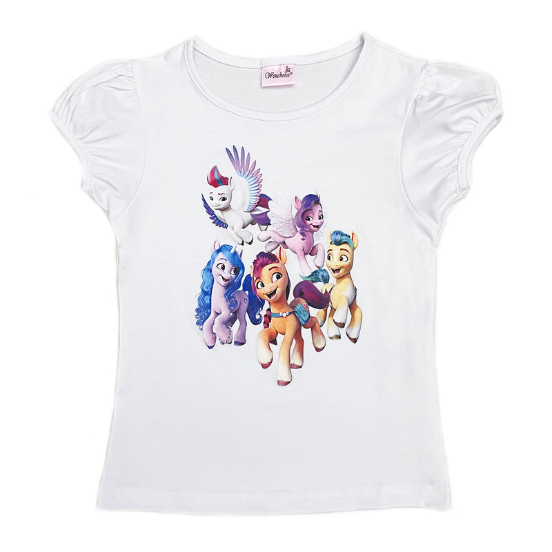 White My Little Pony New Gen Short Sleeve Shirt