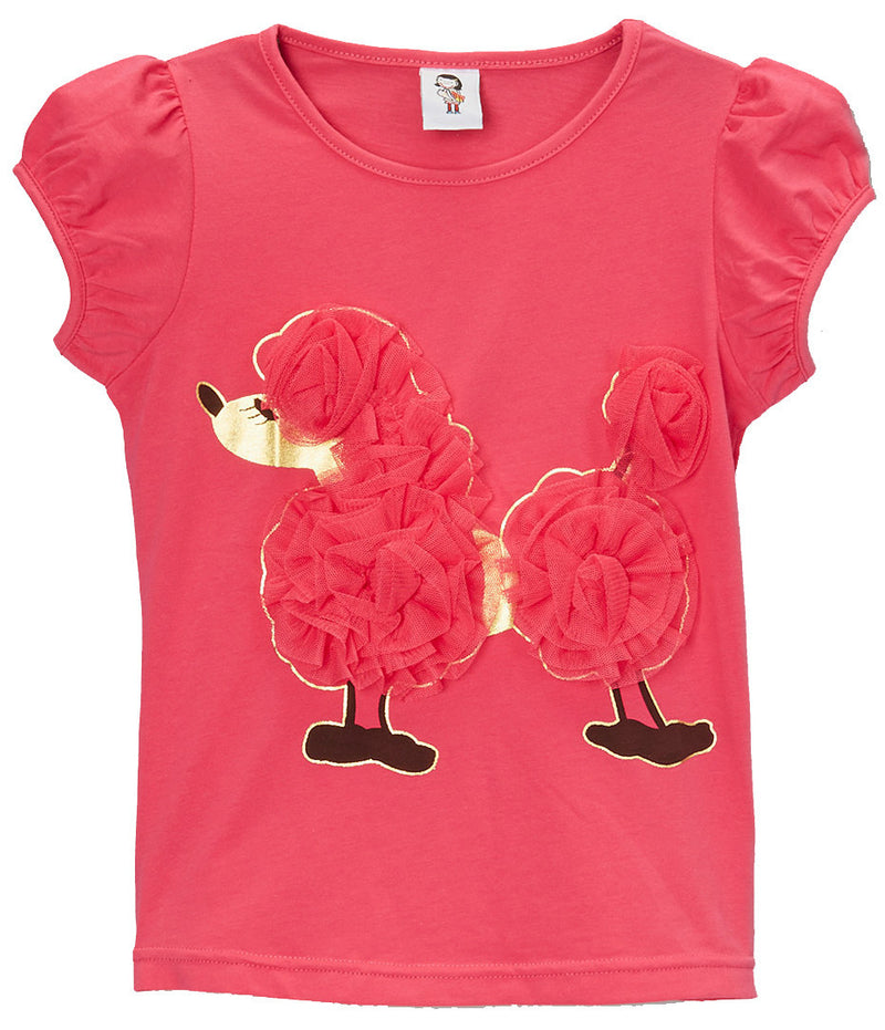 Hot Pink Poodle T-Shirt