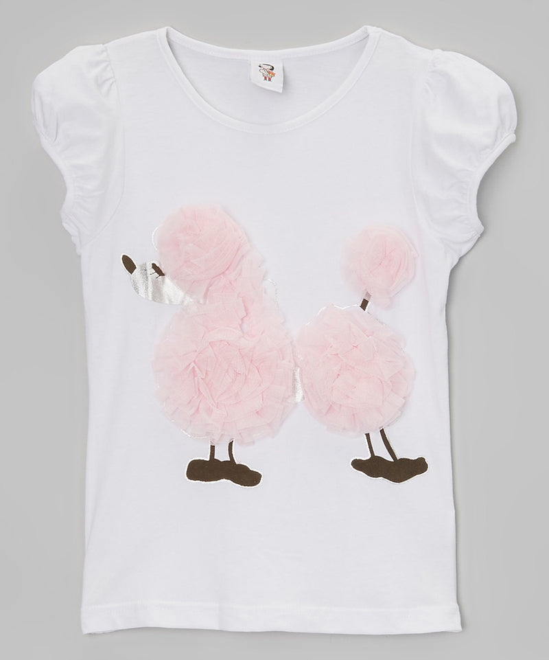 White Poodle T-Shirt