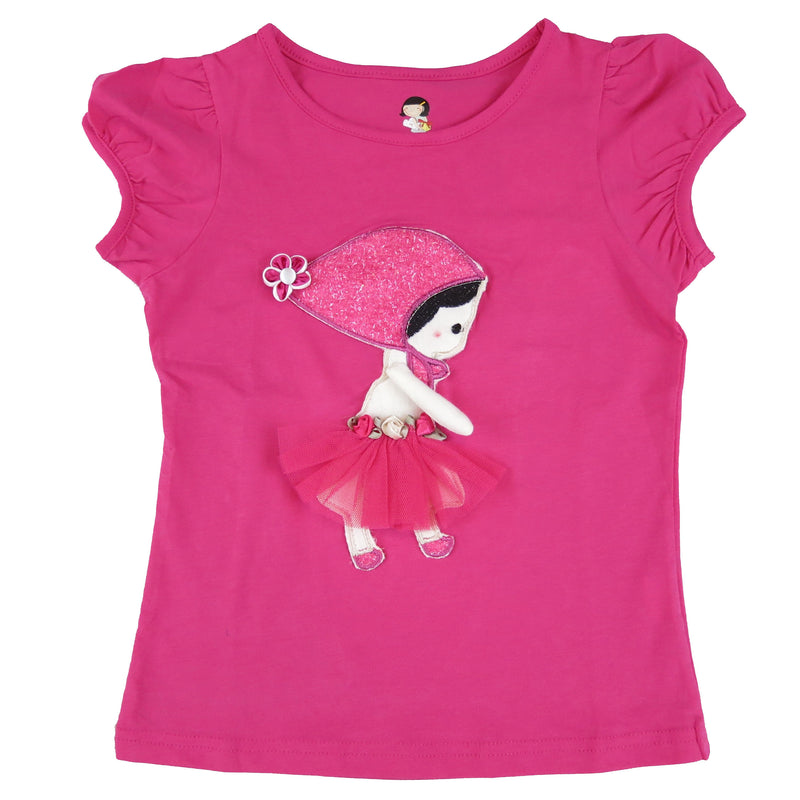 Hot Pink Girl Short Sleeve Shirt