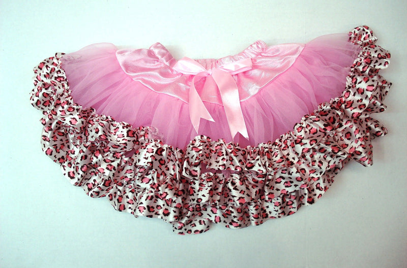 Pink Tutu With Pink Leopard Trim