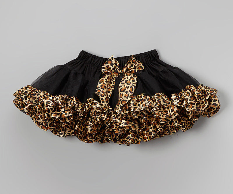 Black Tutu With Leopard Trim