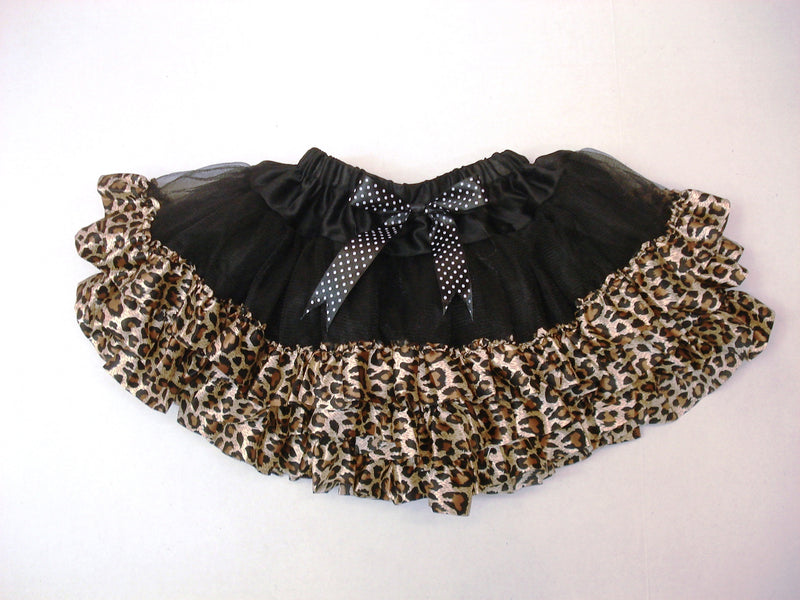 Black Tutu With Leopard Trim