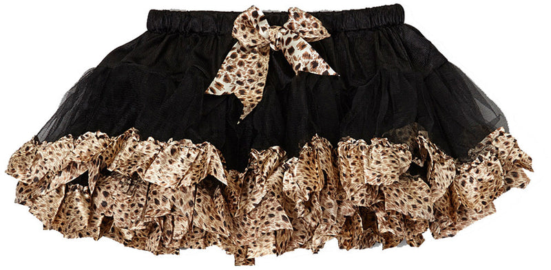 Black Tutu With Cheetah Trim