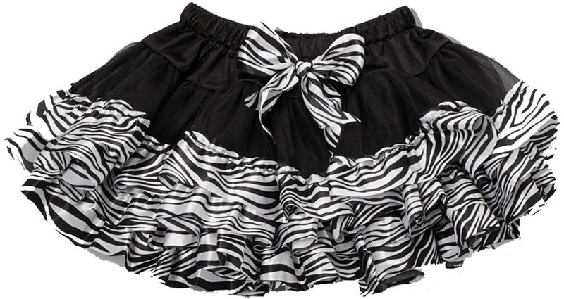 Black Tutu With Zebra Trim