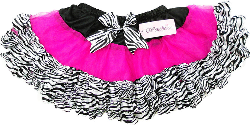 Hot Pink Tutu With Zebra Trim