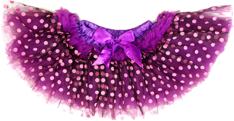 10 Layer Purple Pink Dot Tutu
