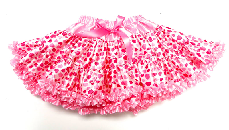 Hearts Pink Satin Tutu