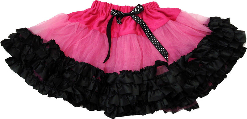 Hot Pink Tutu With 3 Black Trim