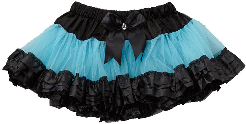 Blue Tutu With 3 Black Trim