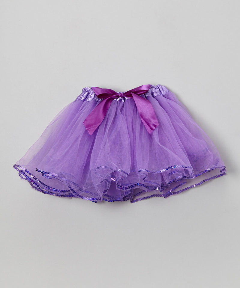 Purple Tutu With Sequin Trim
