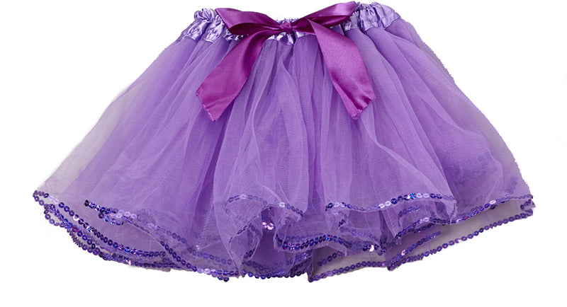 Purple Tutu With Sequin Trim