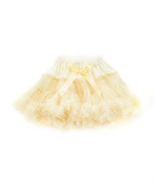 Beige Chiffon Petti Skirt