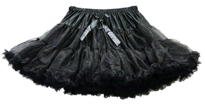 Solid Black Chiffon Tutu