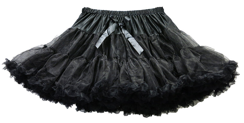 Black Chiffon Adult Petti Skirt