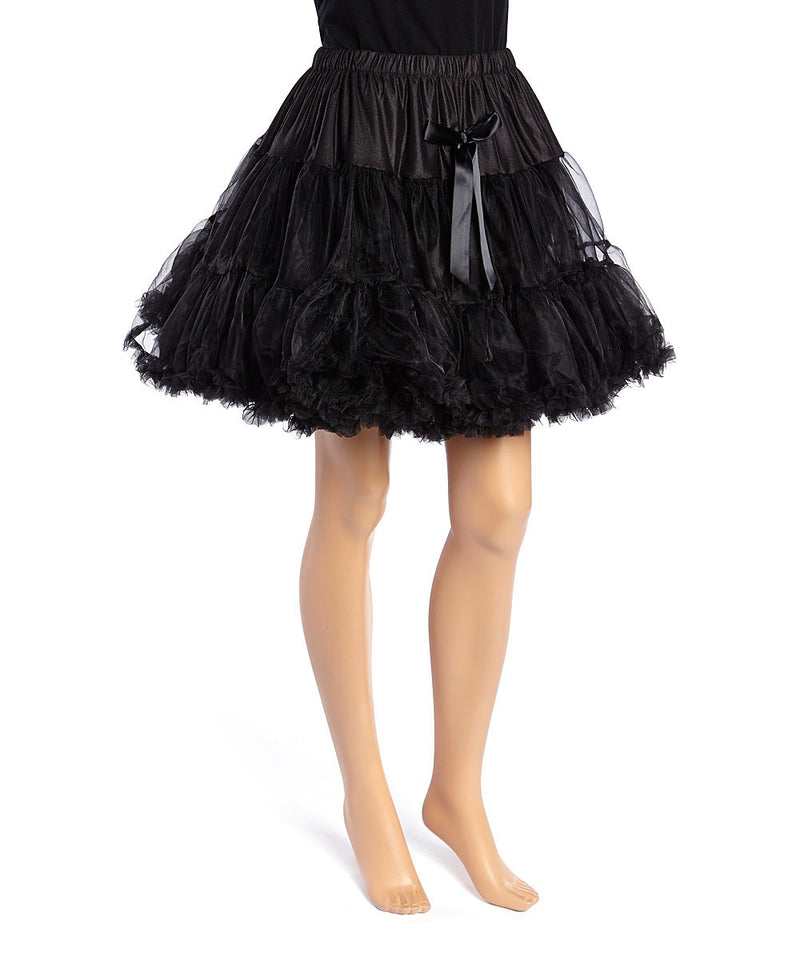 Black Chiffon Adult Petti Skirt