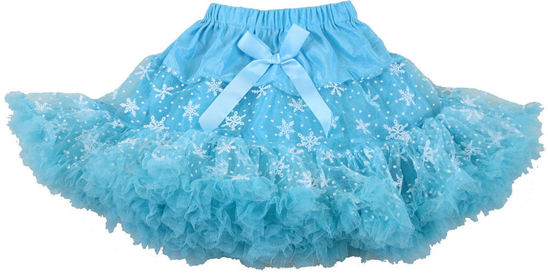 Fluffy Baby Blue Snowflake Tutu