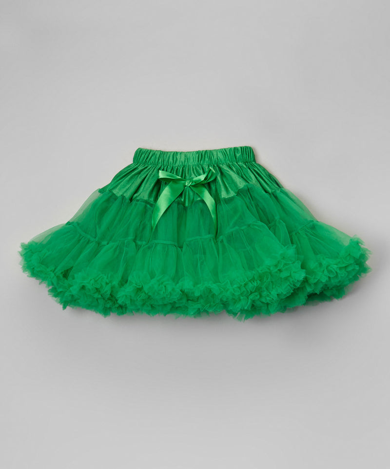 Forest Green Chiffon Petti Skirt