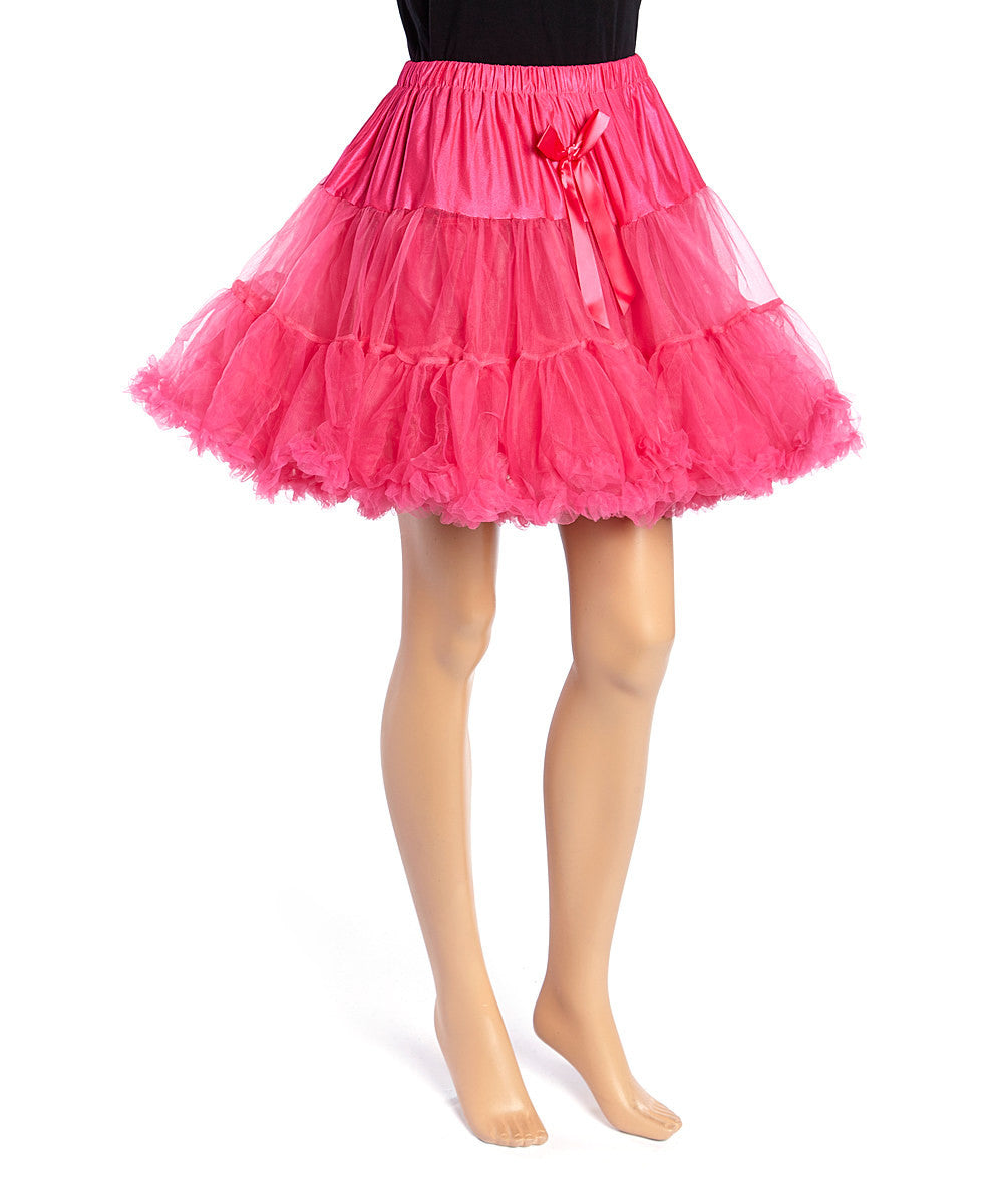 Hot Pink Chiffon Adult Petti Skirt Wenchoice
