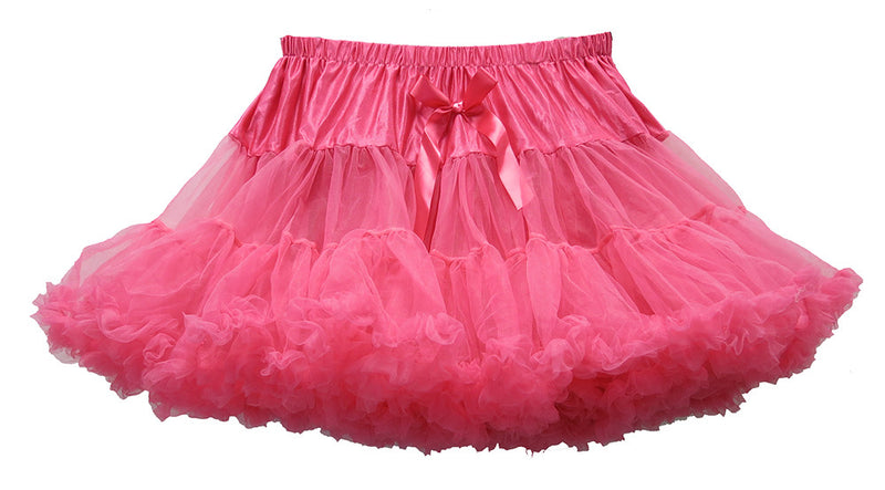 Hot Pink Chiffon Adult Petti Skirt