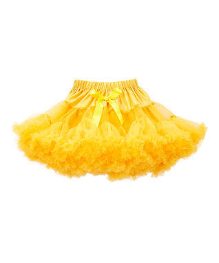 Fluffy Orange Chiffon Petti Skirt
