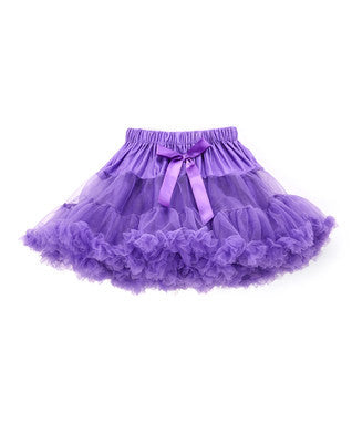 Fluffy Purple Chiffon Petti Skirt