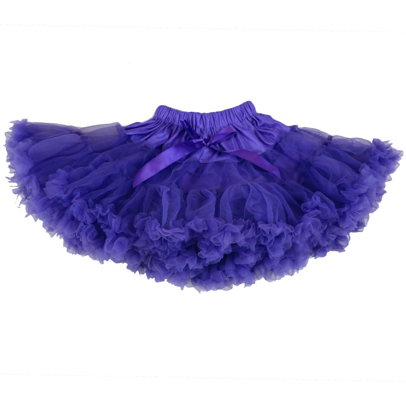 Fluffy Purple Chiffon Petti Skirt