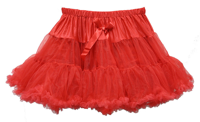 Red Chiffon Adult  Petti Skirt
