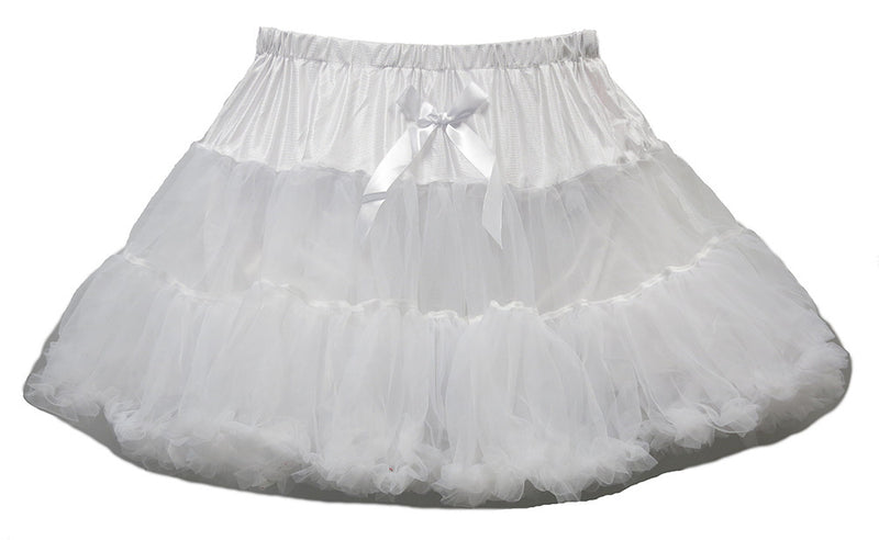 White Chiffon Adult Petti Skirt