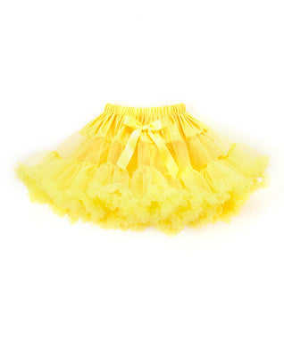 Fluffy Yellow Chiffon Petti Skirt