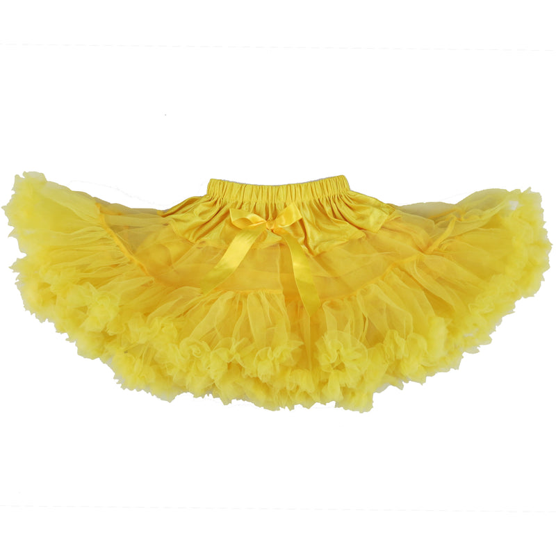 Fluffy Yellow Chiffon Petti Skirt