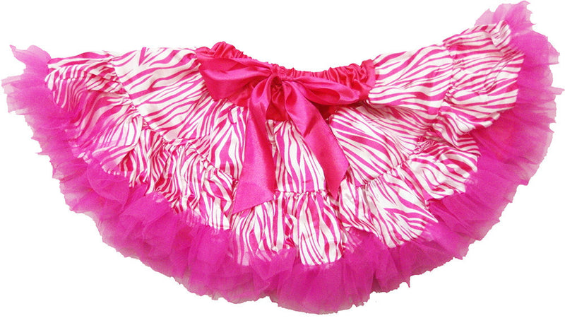 Hot Pink Zebra Satin Tutu