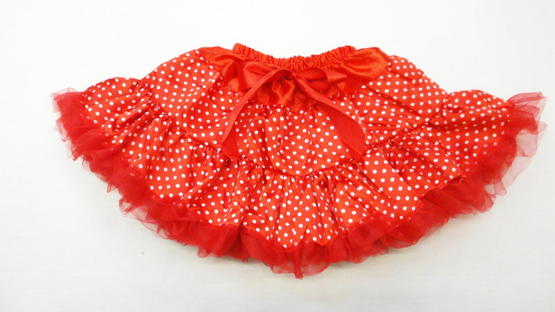 Red Polkadot Satin Tutu